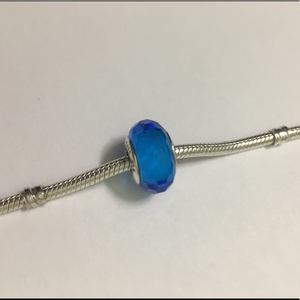 Pandora Blue Murano Glass Charm (retired)